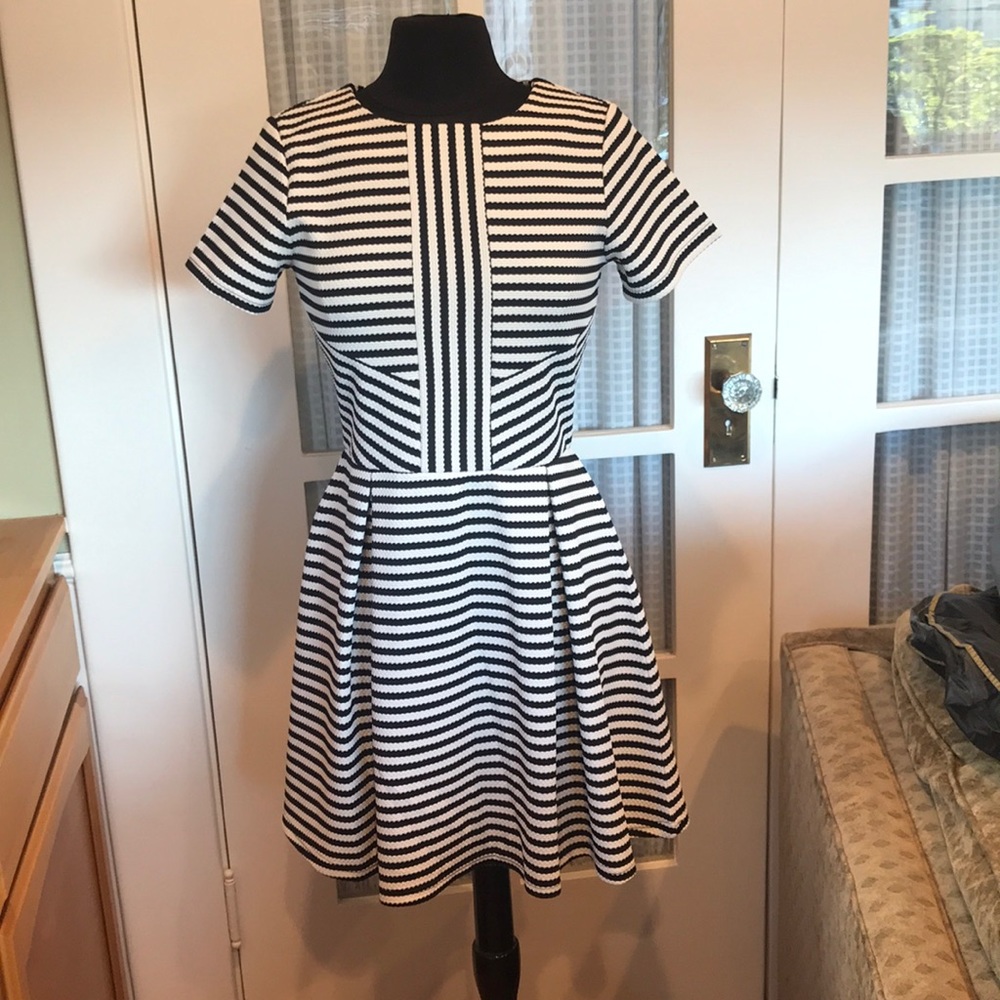 ASOS Black and White Skater Dress
